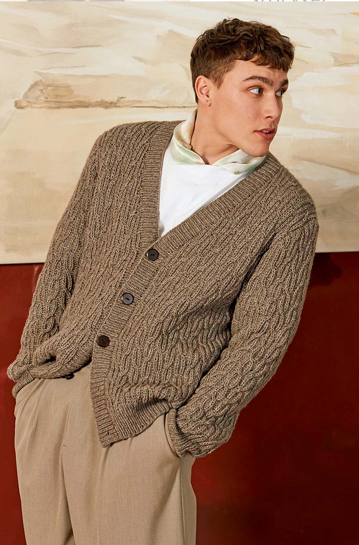 Strickset Herrenjacke